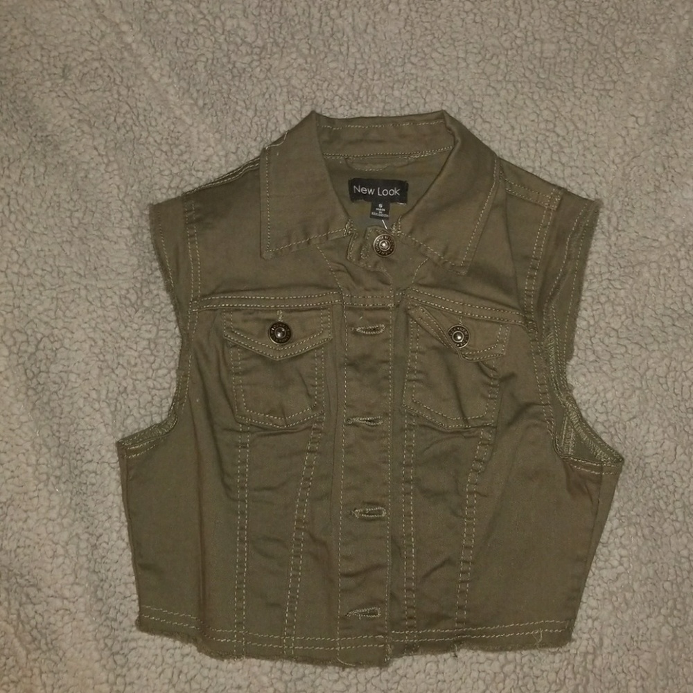 Crop Jean Jacket/Vest